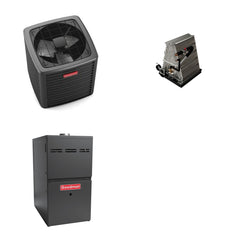 GOODMAN GOODMAN GLXS5BA4810+CAUTA6030D3+GR9S800804CN - 4 Ton Ducted Air Conditioner & Gas Furnace System - R-32