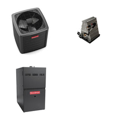 GOODMAN GOODMAN GLXS5BA4810+CAUTA6030D3+GR9S921004CN - 4 Ton Ducted Air Conditioner & Gas Furnace System - R-32