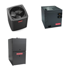GOODMAN GOODMAN GLXS5BA1810+CAUTA2422B3+GR9S800403AU - 1.5 Ton Ducted Air Conditioner & Gas Furnace System - R-32