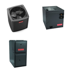 GOODMAN GOODMAN GLXS5BA1810+CAUTA2422B3+GR9S960403BU - 1.5 Ton Ducted Air Conditioner & Gas Furnace System - R-32