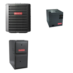 GOODMAN GOODMAN GLZS4BA3610+CAUTA3626B3+GR9S800803BN - 36K BTU Ducted Heat Pump System - R-32
