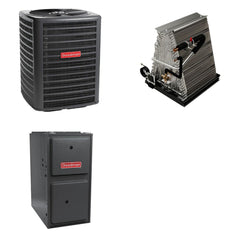 GOODMAN GOODMAN GLZS4BA1810+CAUTA3022C3+GR9S800803BN - 18K BTU Ducted Heat Pump System - R-32