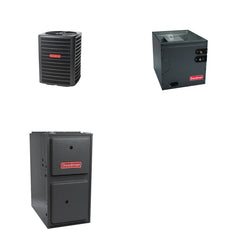 GOODMAN GOODMAN GLZS5BA2410+CAUTA3626B3+GR9S800803BN - 24K BTU Ducted Heat Pump System - R-32