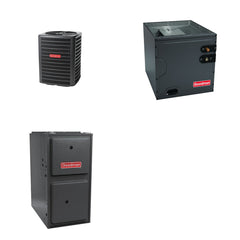 GOODMAN GOODMAN GLZS5BA2410+CAUTA2422B3+GR9S800803BN - 24K BTU Ducted Heat Pump System - R-32