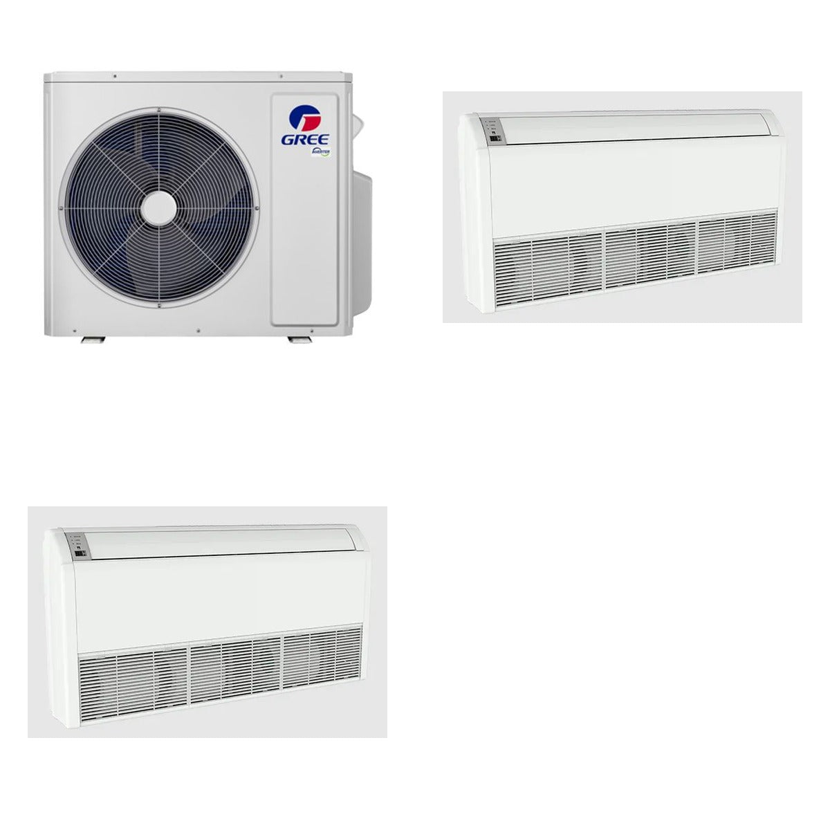 GREE GREE 48000 BTU R-32 21 SEER2 2-Zone Floor-Mounted Mini Split Heat Pump