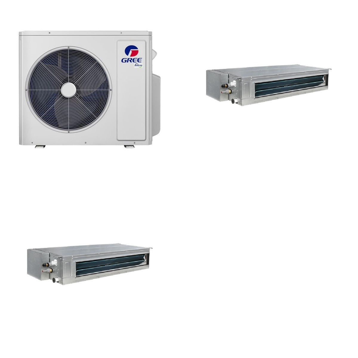 GREE GREE 48000 BTU R-32 21 SEER2 2-Zone Concealed Duct Mini Split System