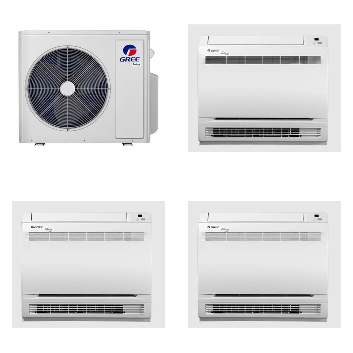 GREE GREE 48000 BTU R-32 21 SEER2 3-Zone Console Mini Split Heat Pump