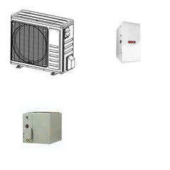 TRANE TRANE 24000 BTU R-454B 16 SEER2 Central Heat Pump + Furnace + Coil