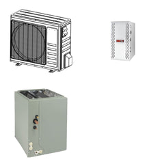 TRANE TRANE 24000 BTU R-454B 16 SEER2 Central Furnace + Coil System