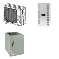 TRANE TRANE 24000 BTU R-454B 16 SEER2 Central Furnace + Coil System