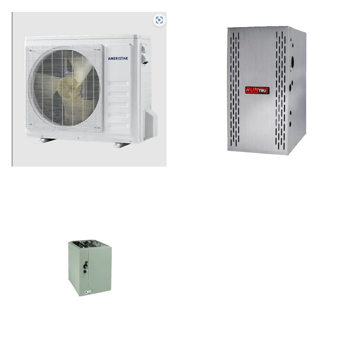 TRANE TRANE 48000 BTU R-454B 15.2 SEER2 Central Heat Pump + Furnace + Coil