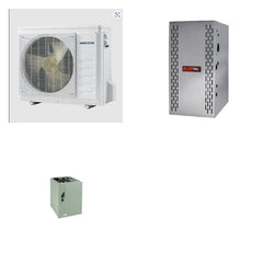 TRANE TRANE 48000 BTU R-454B 15.2 SEER2 Central Heat Pump + Furnace + Coil