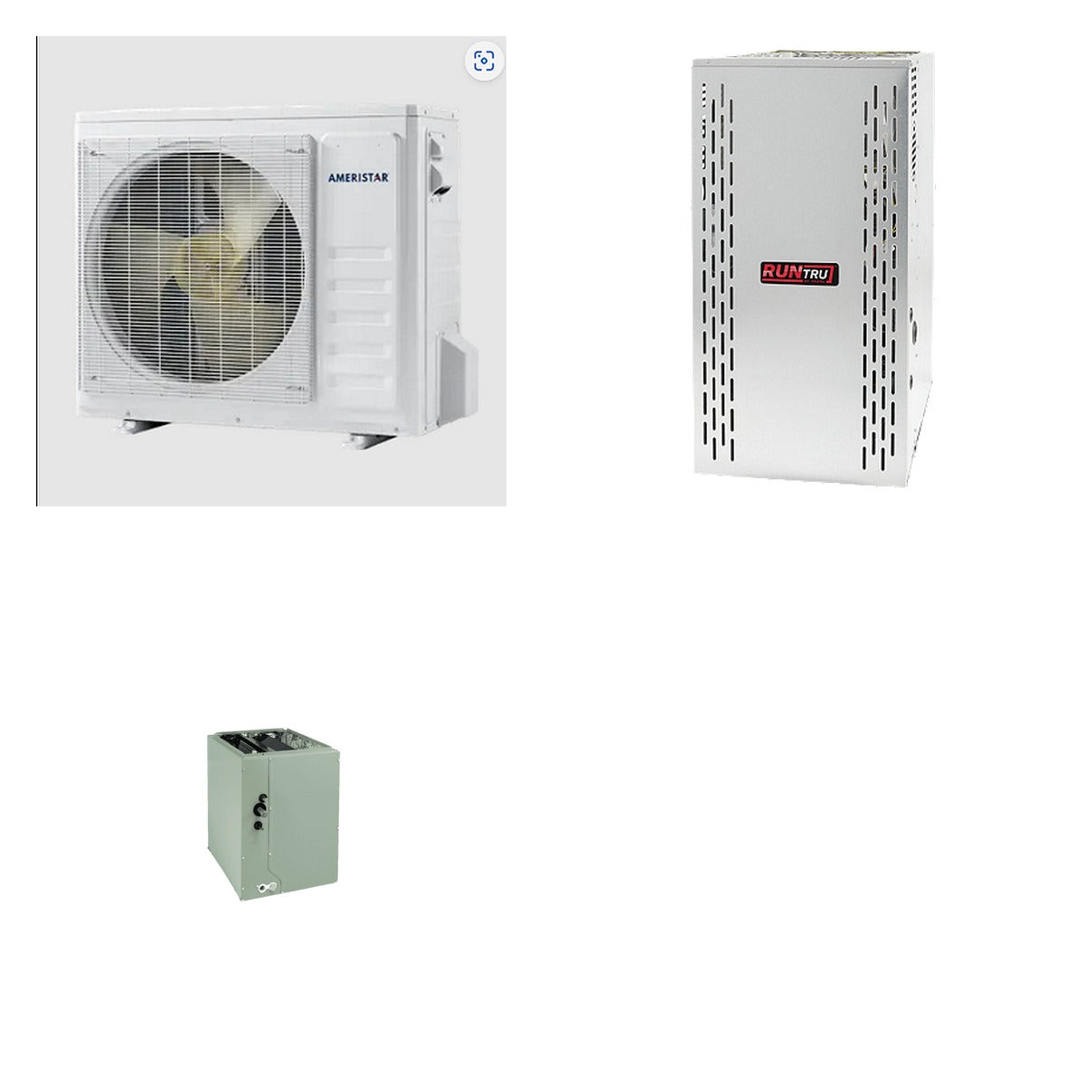 TRANE TRANE 48000 BTU R-454B 15.2 SEER2 Central Heat Pump + Furnace + Coil