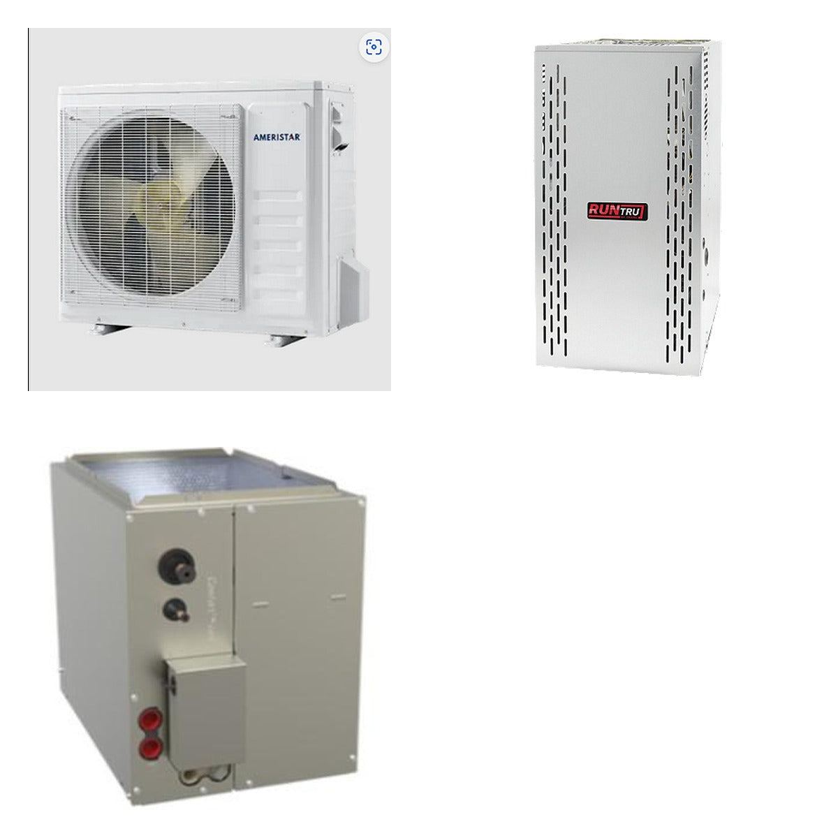 TRANE TRANE 48000 BTU R-454B 15.2 SEER2 Central Heat Pump + Furnace + Coil
