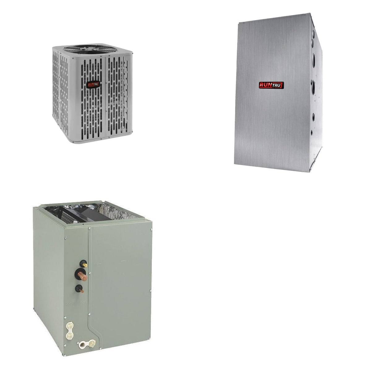 TRANE TRANE 18000 BTU R-454B 15 SEER2 Central Furnace + Coil Dual Fuel System