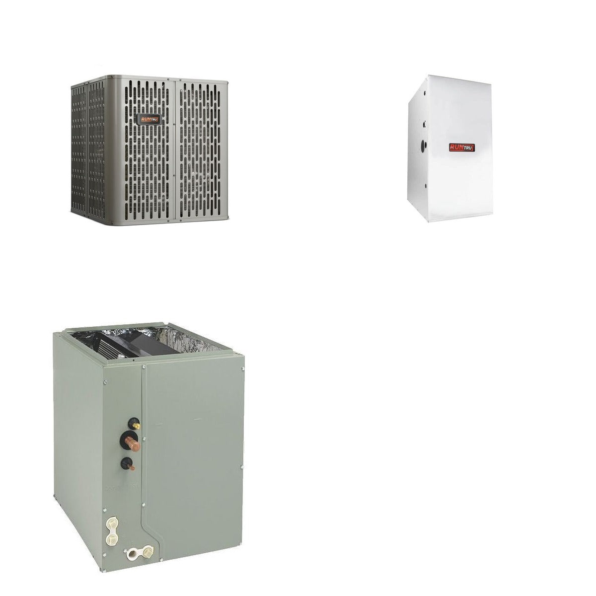 TRANE TRANE 30000 BTU R-454B 15.2 SEER2 Central Dual Fuel System (Heat Pump + Furnace + Coil)