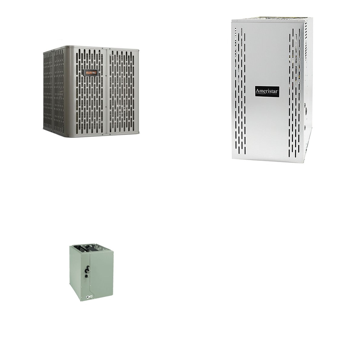 TRANE TRANE 30000 BTU R-454B 15 SEER2 Central Heat Pump + Furnace + Coil