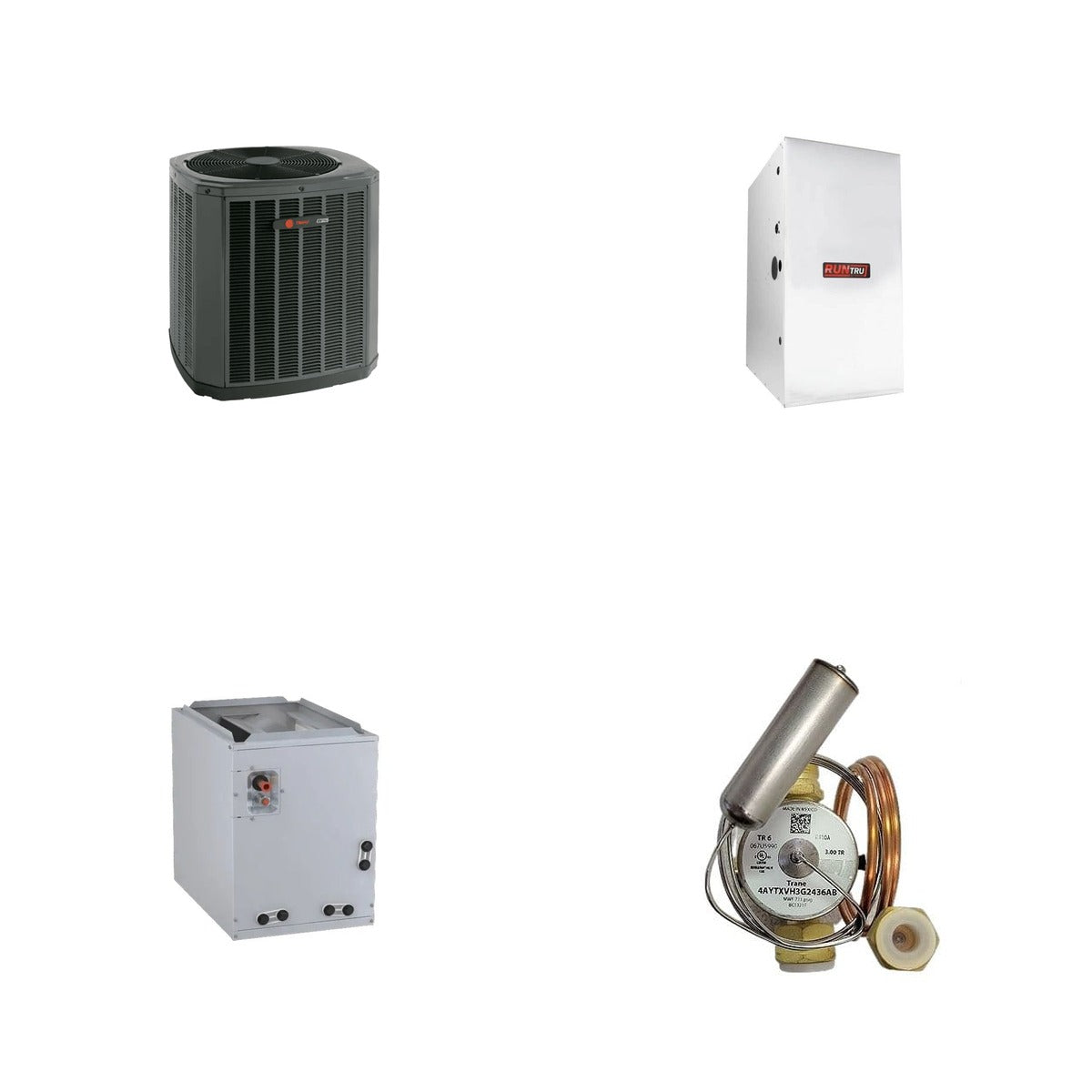 TRANE TRANE 42000 BTU R-454B 15 SEER2 Central Split System (Heat Pump + Furnace + Coil)
