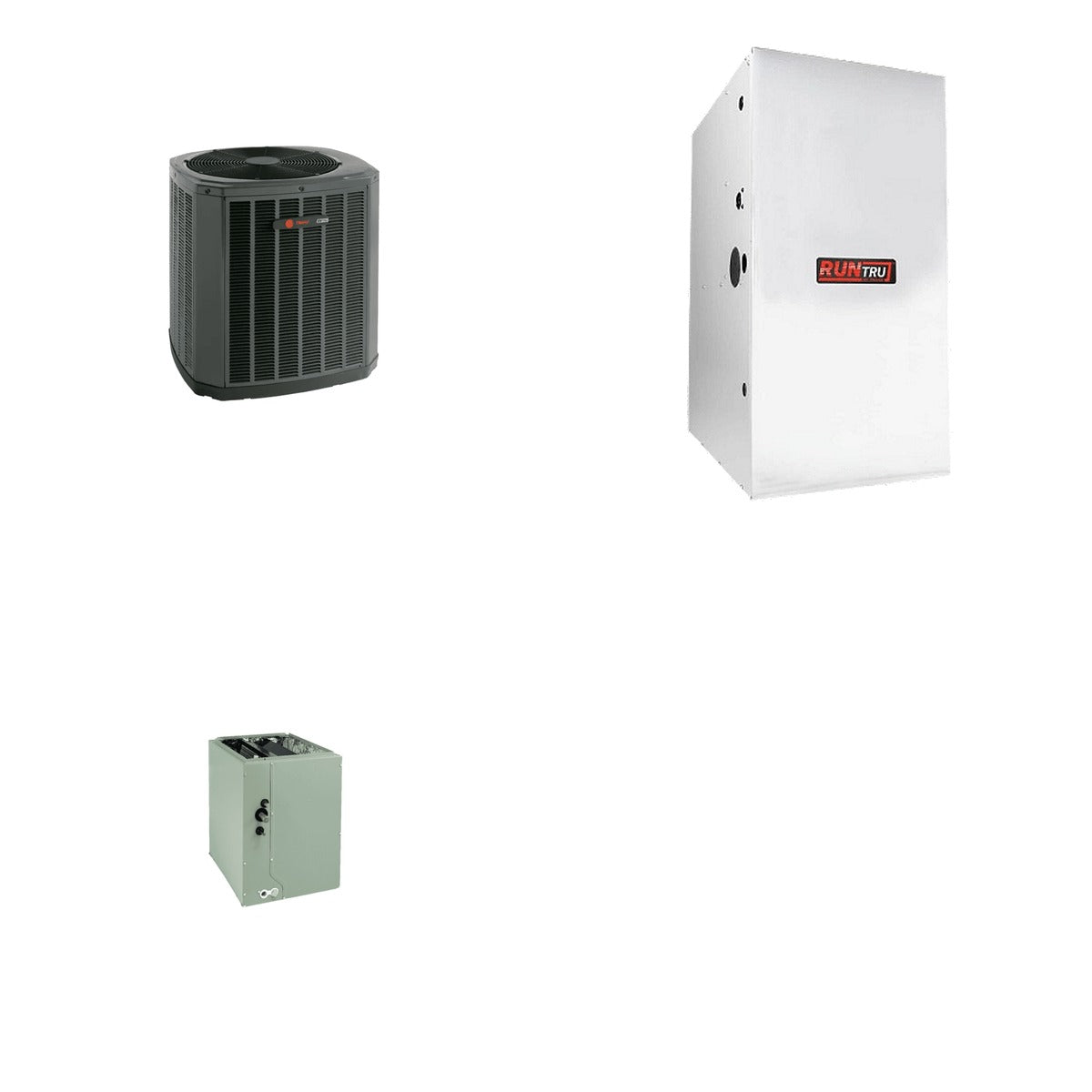 TRANE TRANE 42000 BTU R-454B 15.2 SEER2 Central Heat Pump + Furnace + Coil