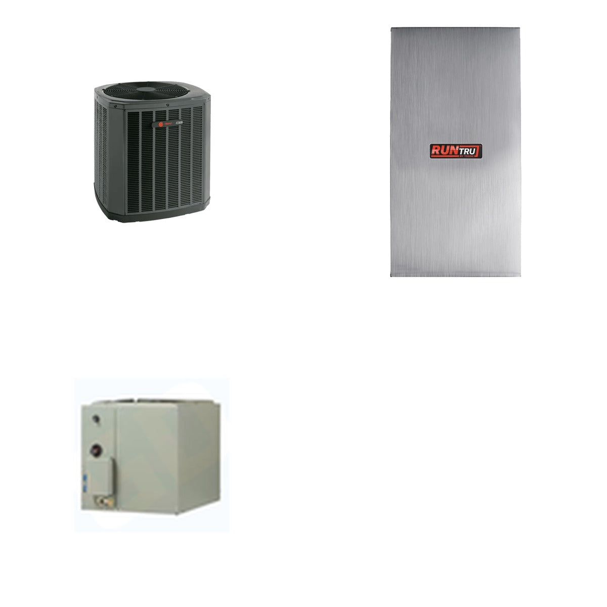 TRANE TRANE 42000 BTU R-454B 15 SEER2 Central Heat Pump + Furnace + Coil