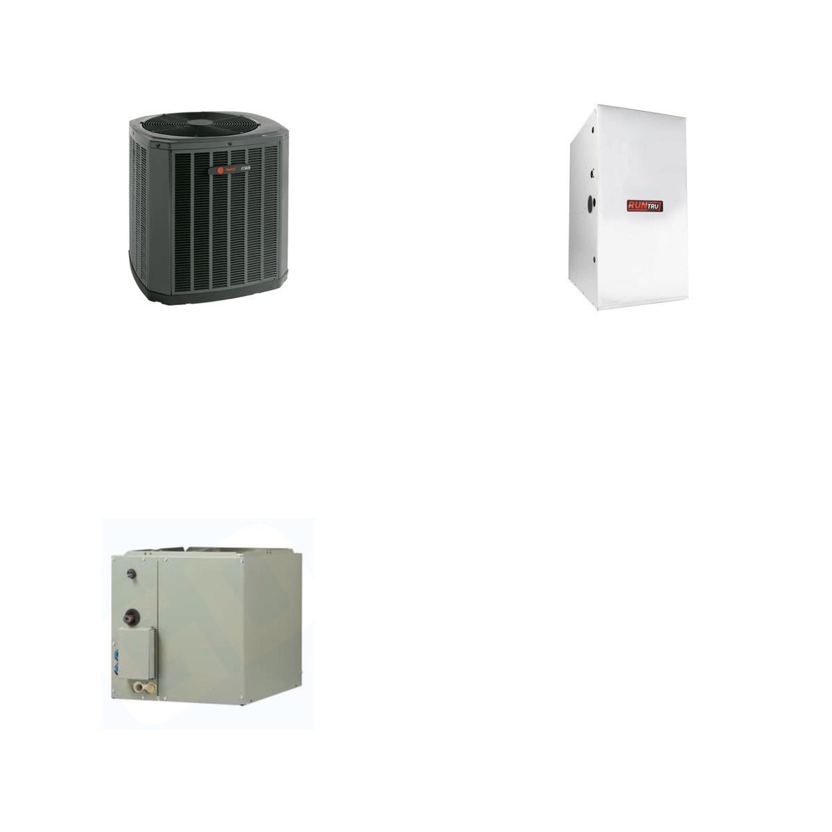 TRANE TRANE 42000 BTU R-454B 15.2 SEER2 Central Heat Pump + Furnace + Coil