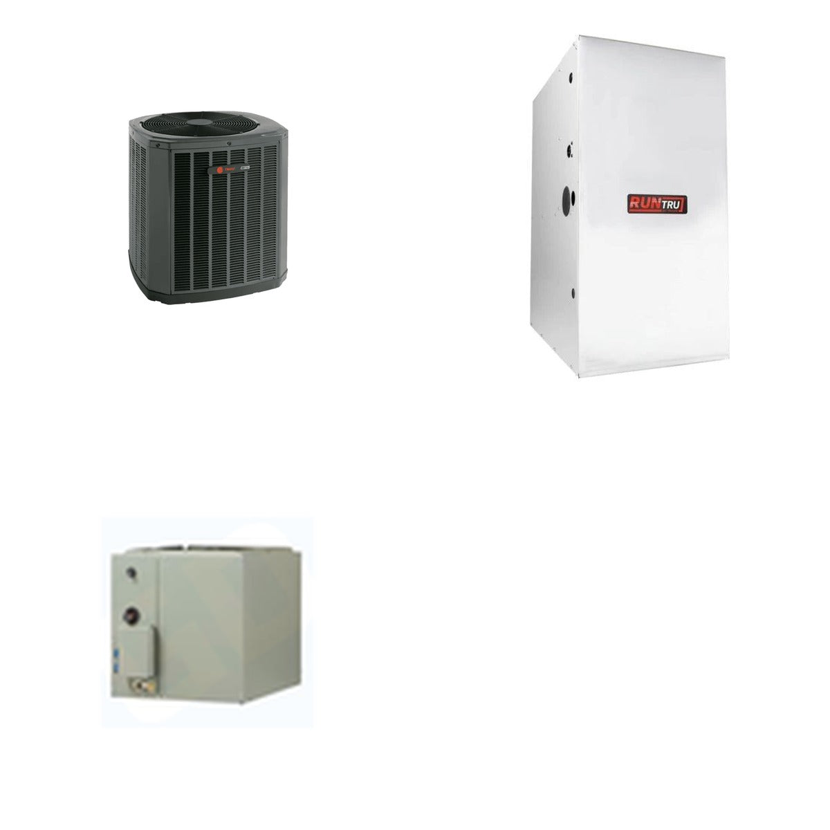 TRANE TRANE 42000 BTU R-454B 15.2 SEER2 Central Heat Pump + Furnace + Coil