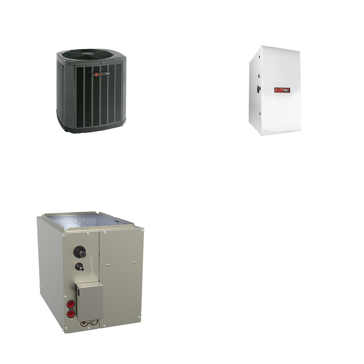 TRANE TRANE 42000 BTU R-454B 15.2 SEER2 Central Split System (Heat Pump + Furnace + Coil)