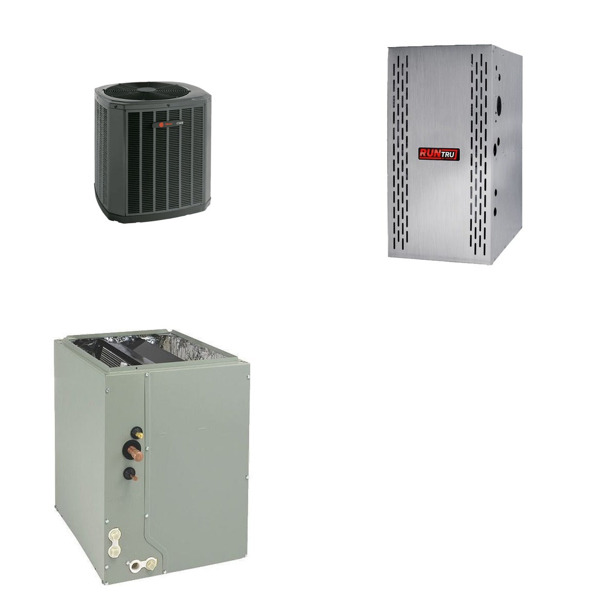 TRANE TRANE 42000 BTU R-454B 15.2 SEER2 Central Split System (Heat Pump + Furnace + Coil)