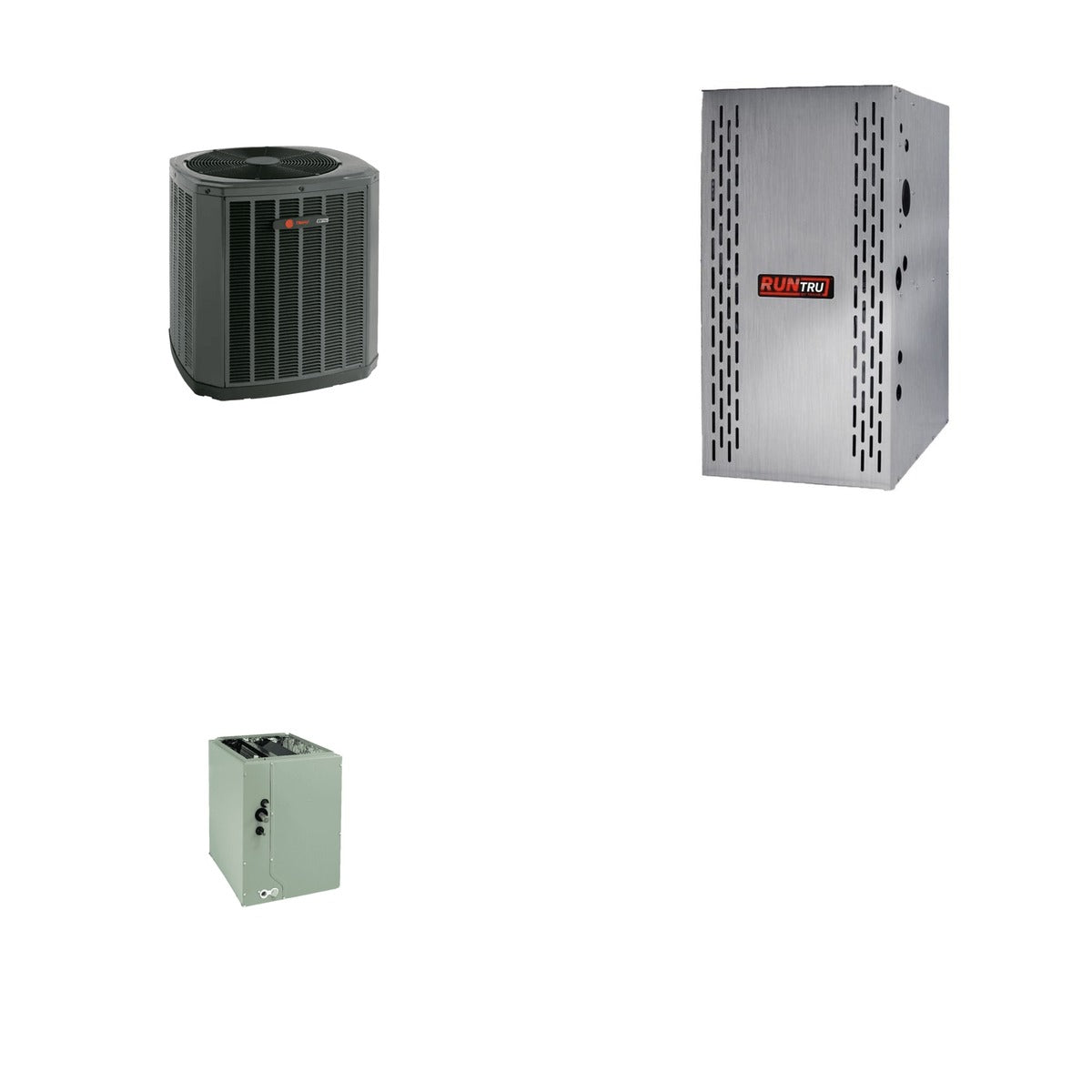 TRANE TRANE 42000 BTU R-454B 15 SEER2 Central Furnace + Coil Dual Fuel System