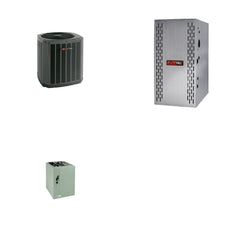 TRANE TRANE 42000 BTU R-454B 15 SEER2 Central Furnace + Coil Dual Fuel System