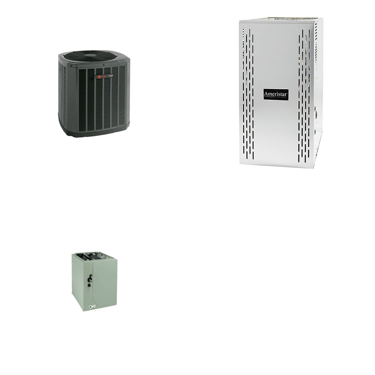 TRANE TRANE 42000 BTU R-454B 15.2 SEER2 Central Dual Fuel System (Heat Pump + Furnace + Coil)