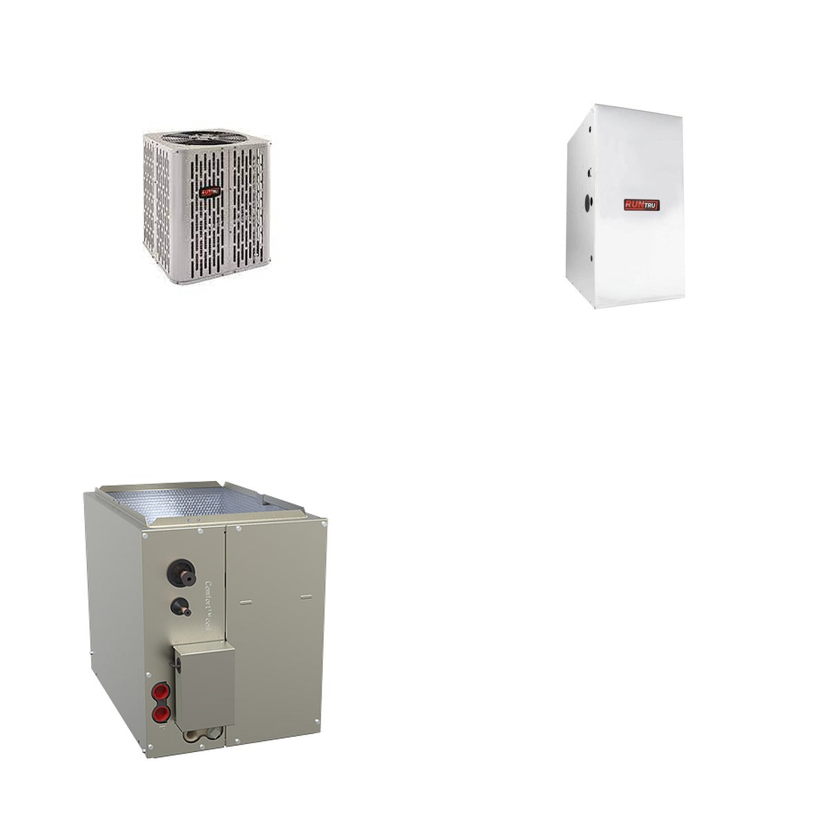 TRANE TRANE 60000 BTU R-454B 15 SEER2 Central Furnace + Coil Dual Fuel System