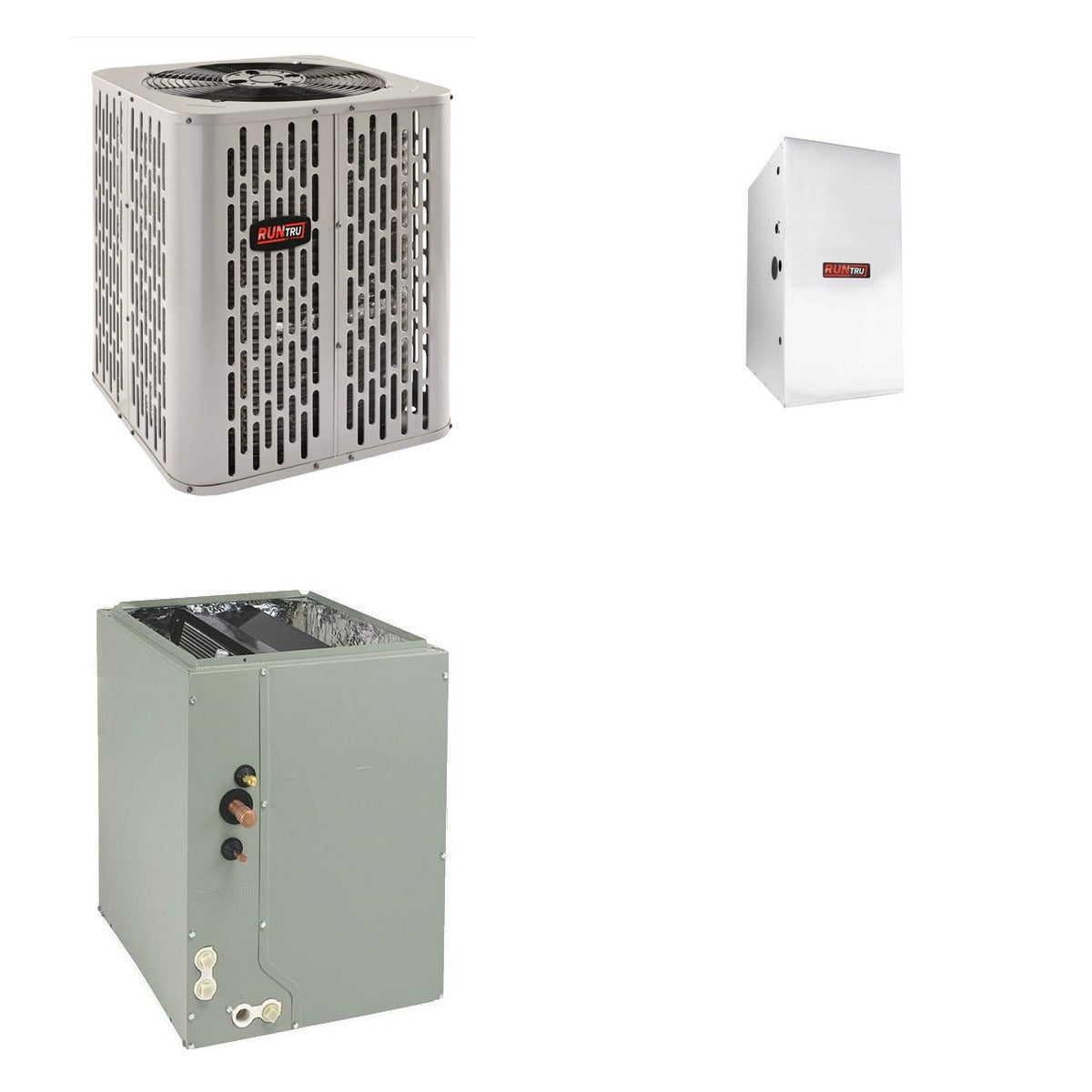 TRANE TRANE 30000 BTU R-454B 14.3 SEER2 Central Heat Pump + Furnace + Coil