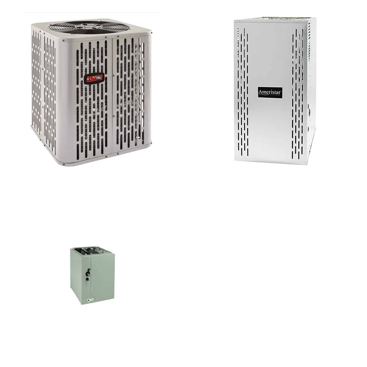 TRANE TRANE 36000 BTU R-454B 14.3 SEER2 Central Heat Pump + Furnace + Coil