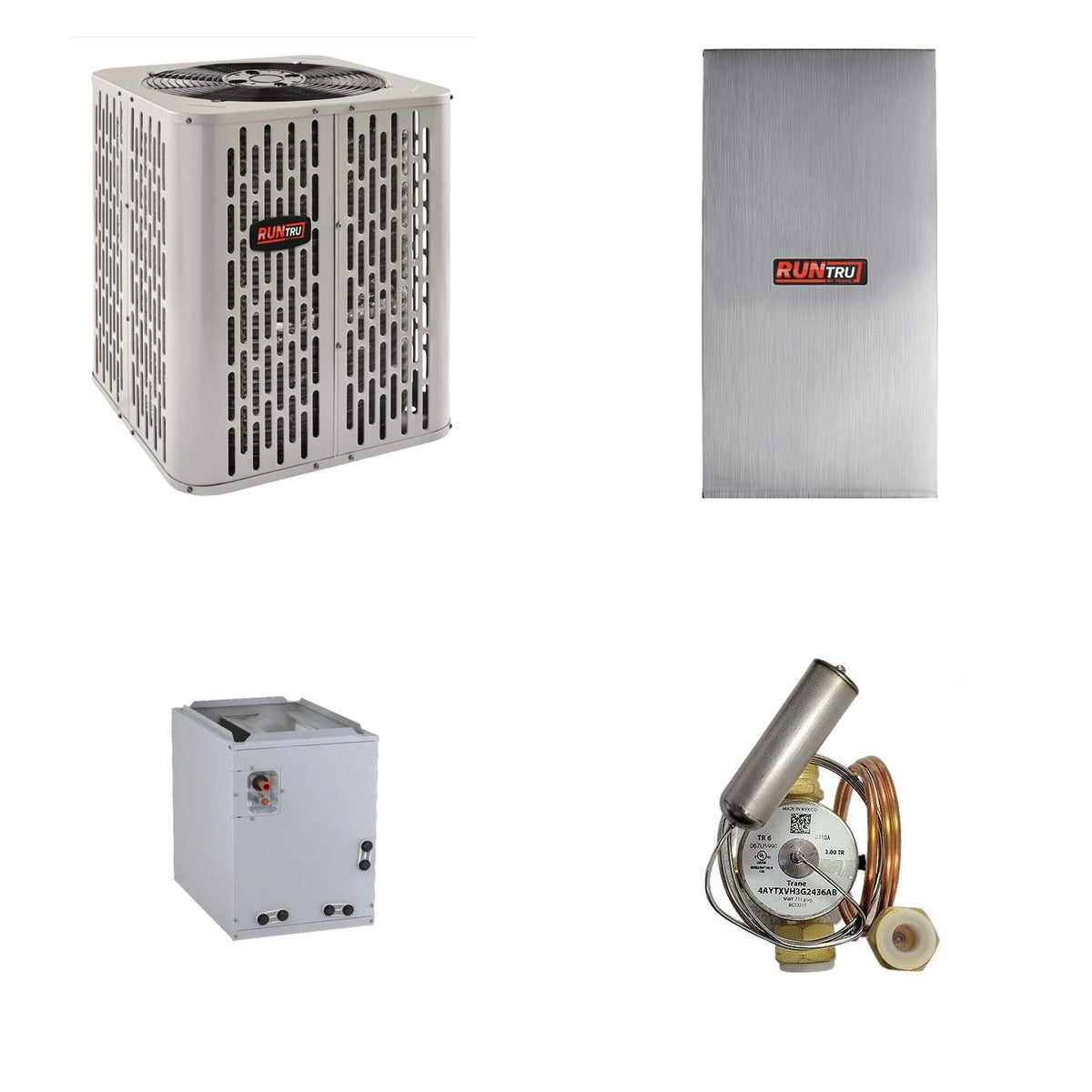 TRANE TRANE 48000 BTU R-454B 14 SEER2 Central Dual Fuel System (Heat Pump + Furnace + Coil)