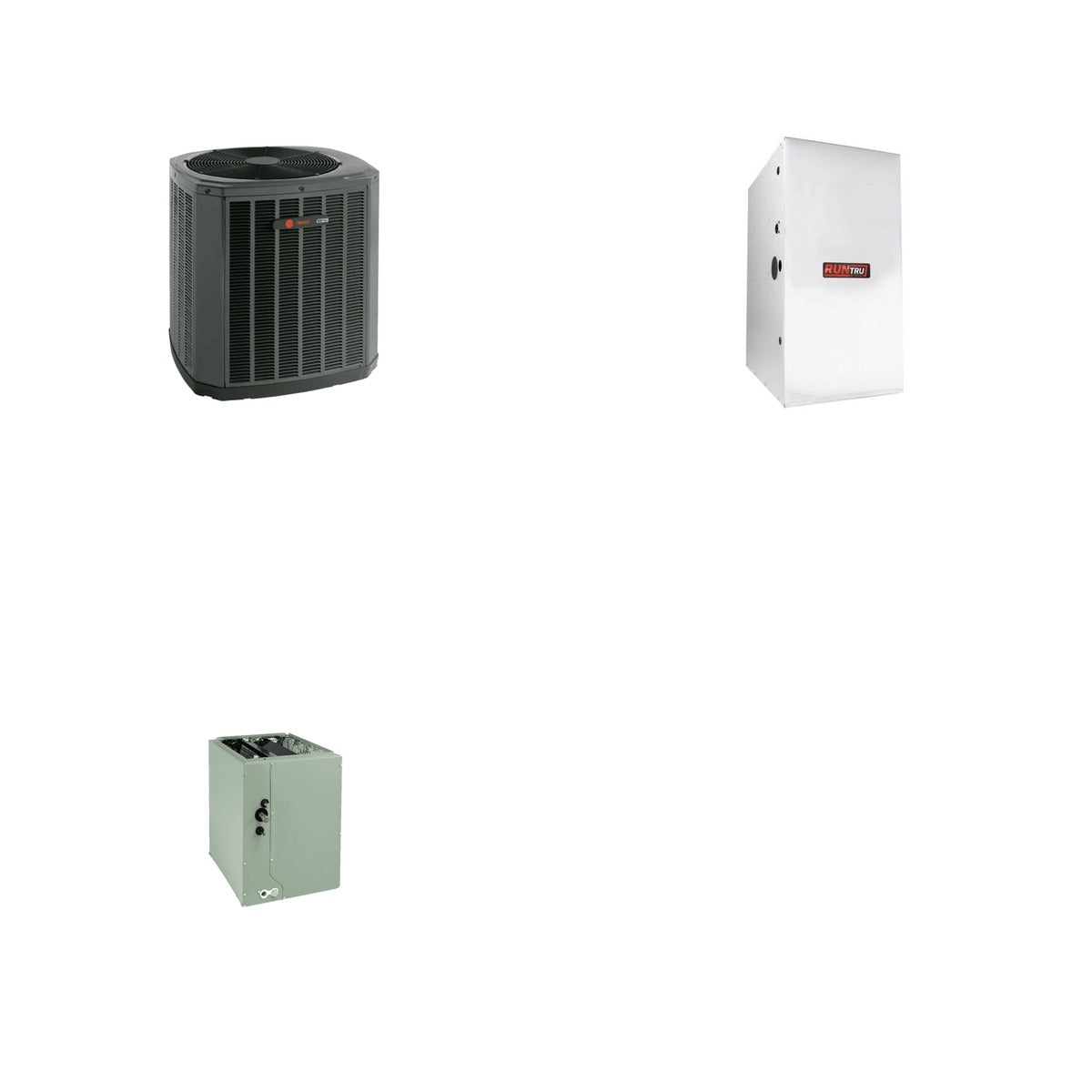 TRANE TRANE 42000 BTU R-454B 15 SEER2 Central Heat Pump + Furnace + Coil
