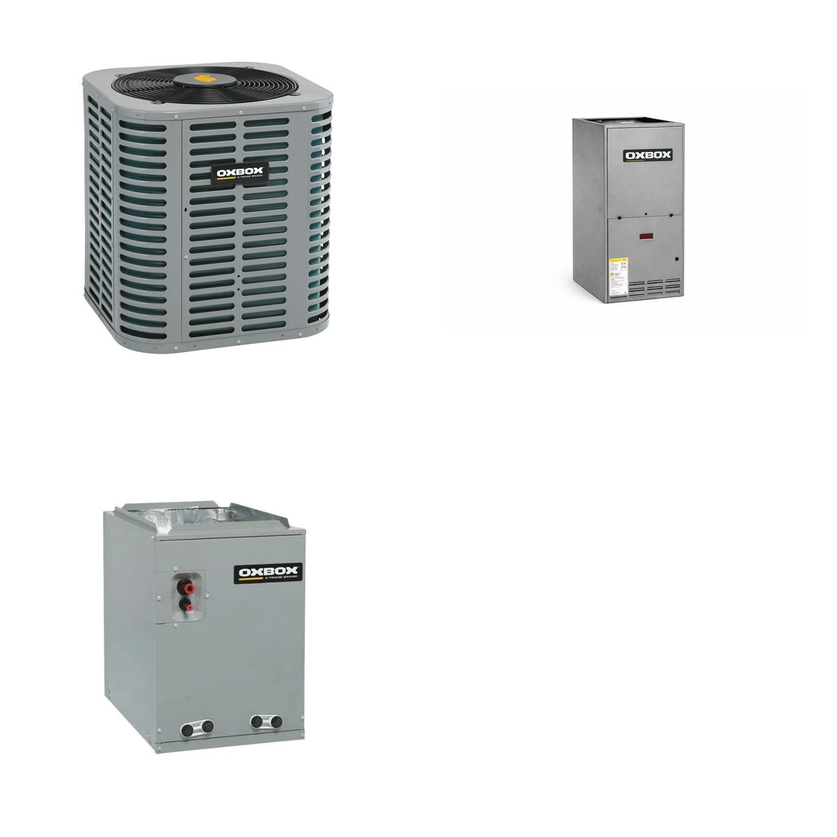 Oxbox Oxbox 2.5-Ton 30000 BTU R-454B 14.3 SEER2 Gas/Electric Split System - J5AC5030A1000+J962V060BU3SA+J5GXCA003AC6HU