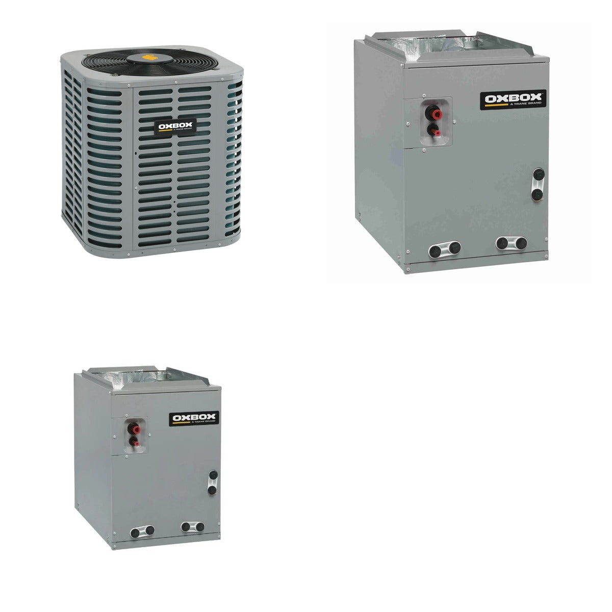 Oxbox Oxbox 2.5-Ton 30000 BTU R-454B 14.3 SEER2 Gas/Electric Split System - J5AC5030A1000+J962V080BU3SA+J5MXCB016AC6HC
