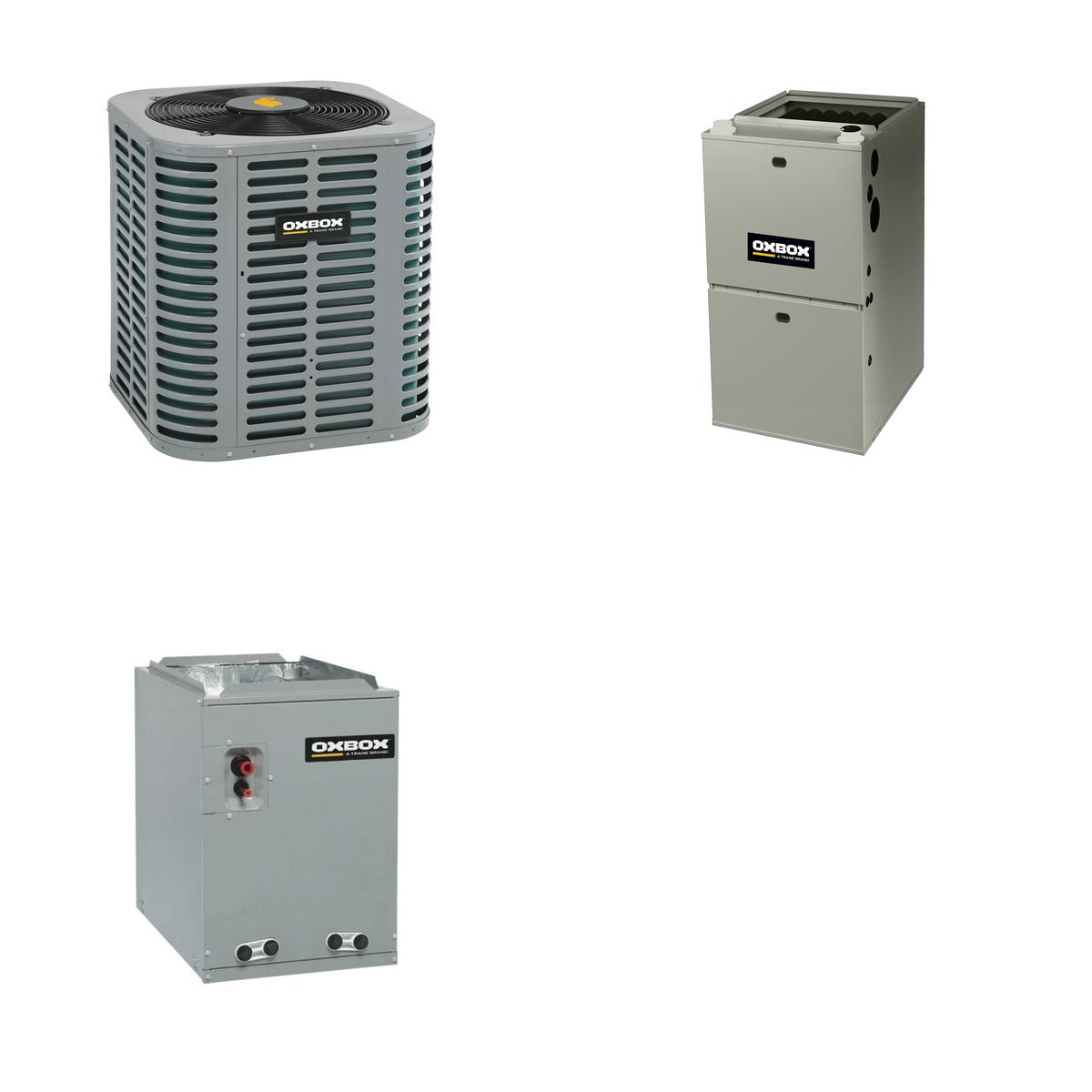 Oxbox Oxbox 2.5-Ton 30000 BTU R-454B 14.3 SEER2 Gas/Electric Split System - J5AC5030A1000+J962V100CU5SA+J5GXCC005AC6HU