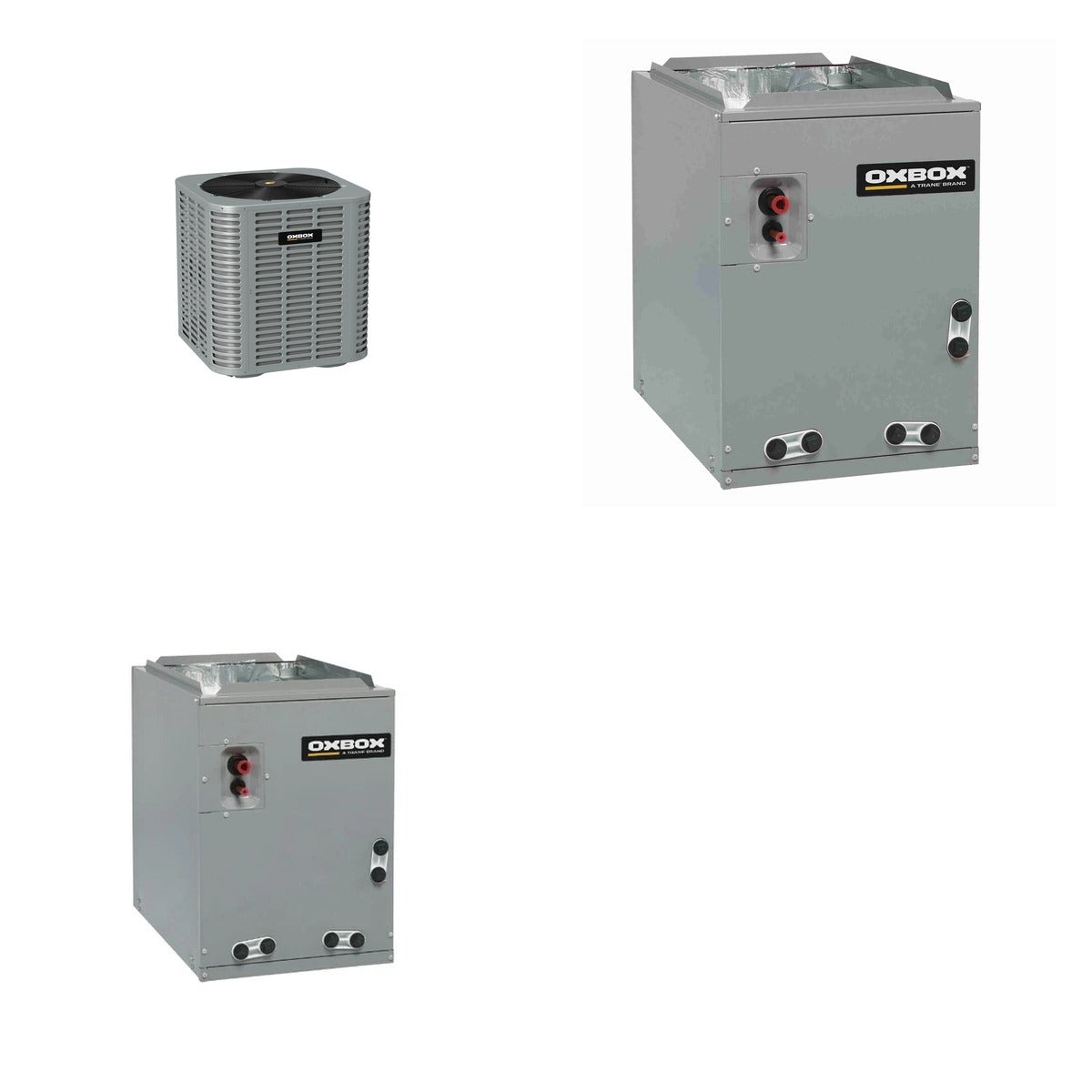 Oxbox Oxbox 4-Ton 48000 BTU R-454B 14.3 SEER2 Gas/Electric Split System - J5AC5048A1000+J962V080CU4SA+J5MXCC009AC6HC