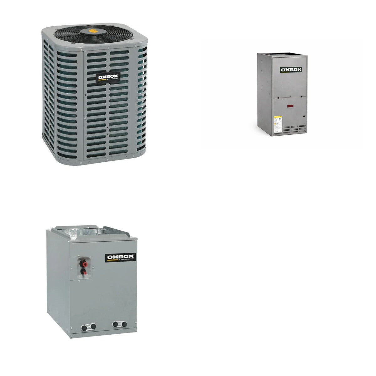 Oxbox Oxbox 1.5-Ton 18000 BTU R-454B 14.3 SEER2 Dual Fuel Split System - J5HP5018A1000+J962V060BU3SA+J5GXCA003AC6HU