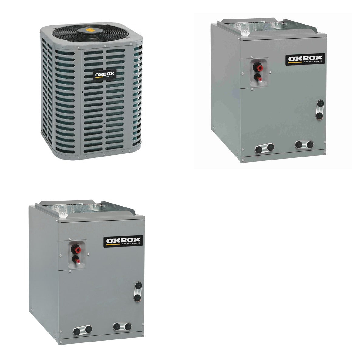 Oxbox Oxbox 1.5-Ton 18000 BTU R-454B 14.3 SEER2 Dual Fuel Split System - J5HP5018A1000+J962V080BU3SA+J5MXCB004AC6HC