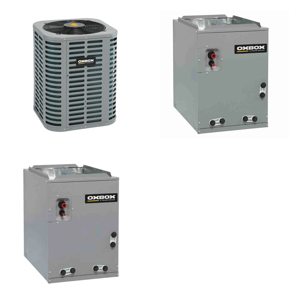 Oxbox Oxbox 1.5-Ton 18000 BTU R-454B 14.3 SEER2 Dual Fuel Split System - J5HP5018A1000+J962V080BU3SA+J5GXCB004AC6HU