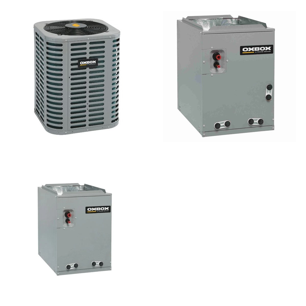 Oxbox Oxbox 1.5-Ton 18000 BTU R-454B 14.3 SEER2 Dual Fuel Split System - J5HP5018A1000+J962V080CU4SA+J5GXCC005AC6HU