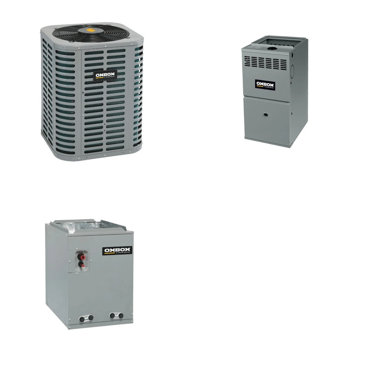 Oxbox Oxbox 1.5-Ton 18000 BTU R-454B 14.3 SEER2 Dual Fuel Split System - J5HP5018A1000+J801V060AM3SEB+J5GXCA003AC6HU
