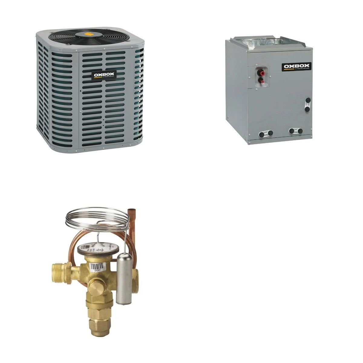 Oxbox Oxbox 2.5-Ton 30000 BTU R-454B 14.3 SEER2 Condenser & Coil System - J5AC5030A1000+J5MXCB016AC6HC+5AYTXVH3A1836A