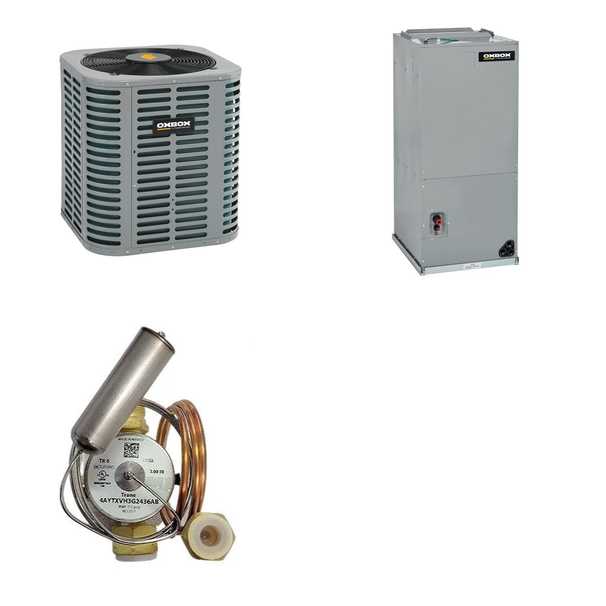 Oxbox Oxbox 3.5-Ton 42000 BTU R-454B 14.3 SEER2 Split AC System - J5AC5042A1000+J5AH4P60A1C00+5AYTXVH3A4248A