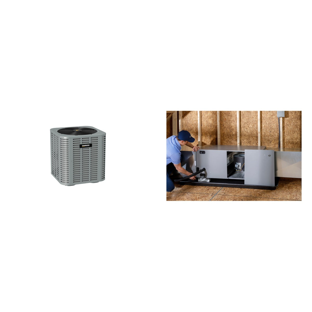 Oxbox Oxbox 4-Ton 48000 BTU R-454B 14.3 SEER2 Split AC System - J5AC5048A1000+J5AH4P48A1C00