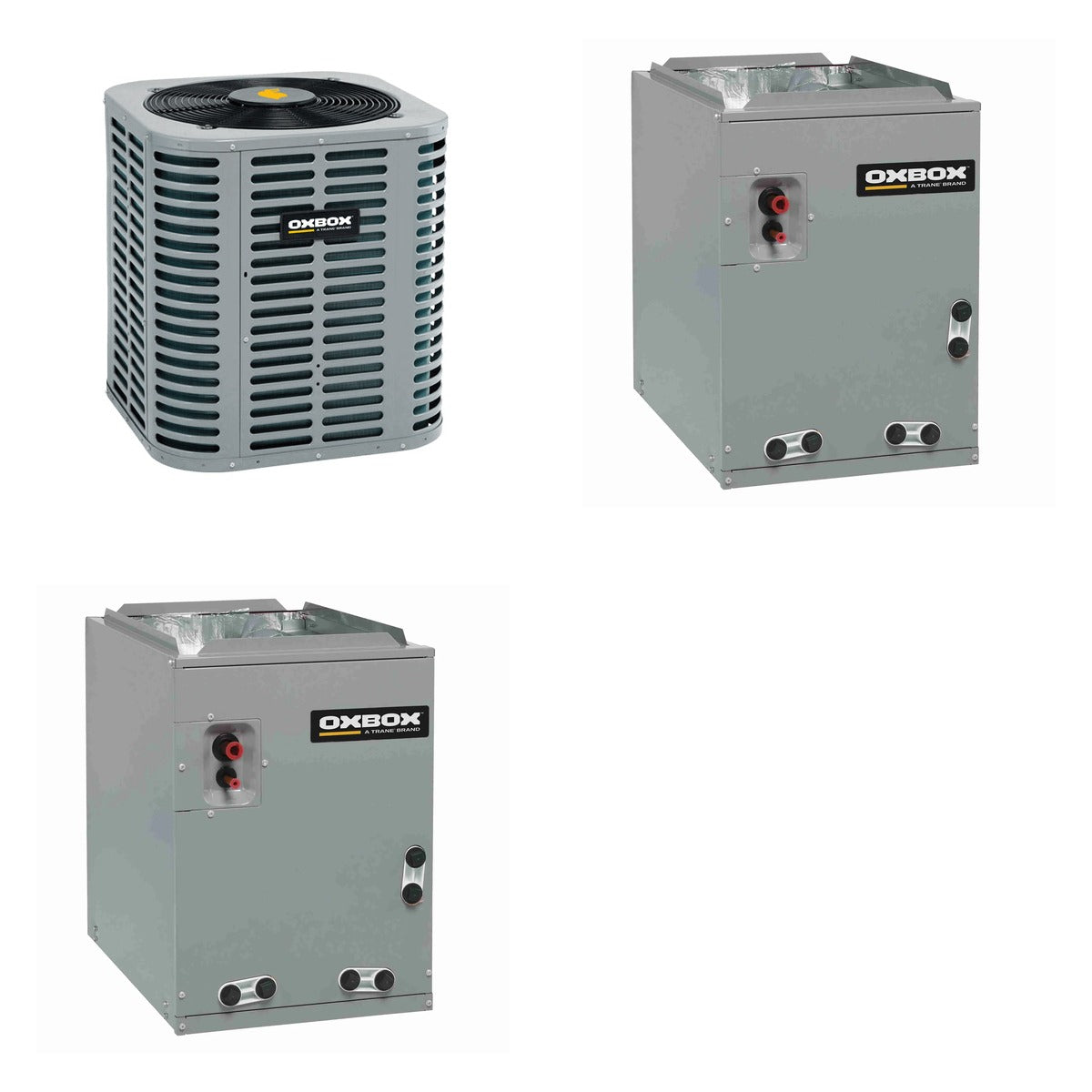 Oxbox Oxbox 3-Ton 36000 BTU R-454B 14.3 SEER2 Gas/Electric Split System - J5AC5036A1000+J962V080CU4SA+J5MXCC005AC6HC