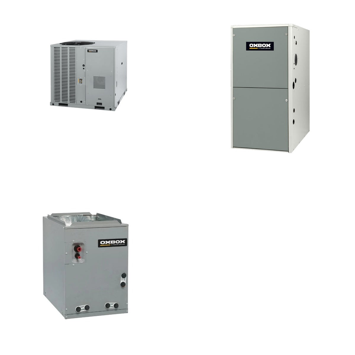 Oxbox Oxbox 5-Ton 60000 BTU R-454B 14.3 SEER2 Gas/Electric Split System - J5AC5060A1000+J962V100DU5SA+J5MXCD010AC6HC